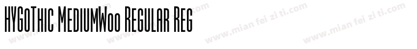 HYGoThic MediumW00 Regular Regular字体转换
